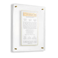 Waterdale Collection: Lucite Al Hamichya Frame - Pearlstone