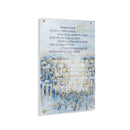 Waterdale Collection: Lucite Home Blessing Kosel Painted by Yosefa