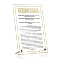 Waterdale Collection: Lucite Chanukah Brachos Tabletop - Classic 2.0