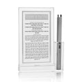 Waterdale Collection: Lucite Chanukah Brachos Tabletop with Lighter - Classic 2.0