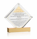Waterdale Collection: Lucite Chanukah Match Jar - Diamond