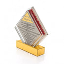 Waterdale Collection: Lucite Chanukah Match Jar - Diamond