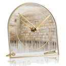 Waterdale Collection: Lucite Desk Clock - Taupe