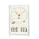 Waterdale Collection: Lucite Frame Desk Clock Kosel - Pearlstone