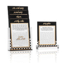 Waterdale Collection: Lucite Shabbos Card Set - Onyx