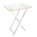 Waterdale Collection: Lucite Chanukah Folding Table - Gold