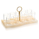 Waterdale Collection: Lucite Liquor Set of 10 - Resin Curve