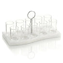 Waterdale Collection: Lucite Liquor Set of 10 - Resin Curve