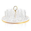 Waterdale Collection: Lucite Liquor Set of 12 - Classic Pearlstone