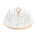 Waterdale Collection: Lucite Liquor Set of 12 - Classic Pearlstone