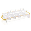 Waterdale Collection: Lucite Liquor Set of 8 - Suspended Pearlstone