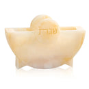 Waterdale Collection: Resin Shabbos Napkin Holder - Round