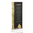 Waterdale Collection: Lucite Rosh Hashanah Painted Pomegranate Simanim Card By Gitty Fuchs