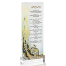 Waterdale Collection: Lucite Rosh Hashanah Painted Apple Simanim Card By Gitty Fuchs