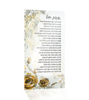 Waterdale Collection: Lucite Shalom Aleichem / Eishes Chayil Card Painted By Zelda