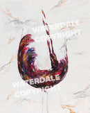 Waterdale Collection: Lucite Pesach Krias Yam Suf Haggadah Painted By Shira Licht