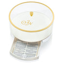 Waterdale Collection: Lucite Matzah Box Bencher (Set of 6) - Classic Script