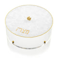 Waterdale Collection: Lucite Matzah Box - Pearlstone