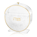 Waterdale Collection: Lucite Matzah Box Standing - Pearlstone