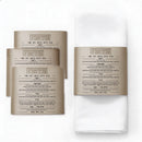 Waterdale Collection: Leather Pesach Napkin Seder Wrap Holder (Set of 4)