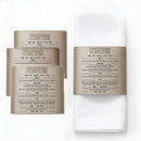 Waterdale Collection: Leather Pesach Napkin Seder Wrap Holder (Set of 4)