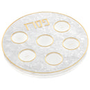 Waterdale Collection: Lucite Seder Plate - Pearlstone