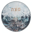 Waterdale Collection: Faux Leather Matzah Cover Painted By Zelda