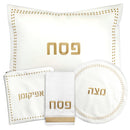 Waterdale Collection: Faux Leather Pesach Set Dot Border