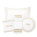 Waterdale Collection: Faux Leather Pesach Set - Geometric