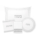 Waterdale Collection: Faux Leather Pesach Set - Geometric