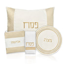 Waterdale Collection: Faux Leather Pesach Set - Herringbone