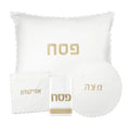 Waterdale Collection: Faux Leather Pesach Set Scalloped Edge