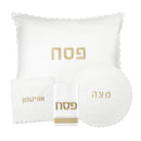 Waterdale Collection: Faux Leather Pesach Set Scalloped Edge