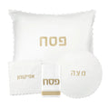 Waterdale Collection: Faux Leather Pesach Set Scalloped Edge