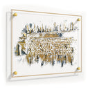 Waterdale Collection: Lucite Kosel at Winter Wall Art Painted By Zelda - Clear