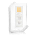 Waterdale Collection: Lucite Simanim Card Tabletop - Pearlstone