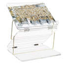 Waterdale Collection: Lucite Tabletop Shtender Winter at Kosel Painted by Yosefa