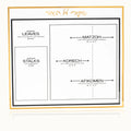 Waterdale Collection: Lucite Pesach Shiurim Card - Classic