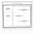 Waterdale Collection: Lucite Pesach Shiurim Card - Classic