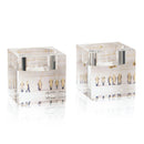 Waterdale Collection: Crystal Tea Light Holder - Kosel Painted