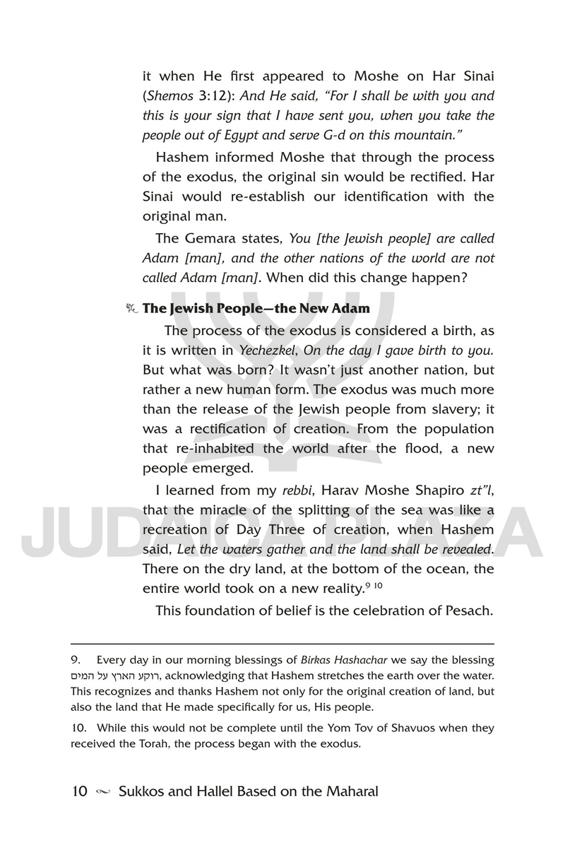 Sukkos and Hallel Based on the Maharal