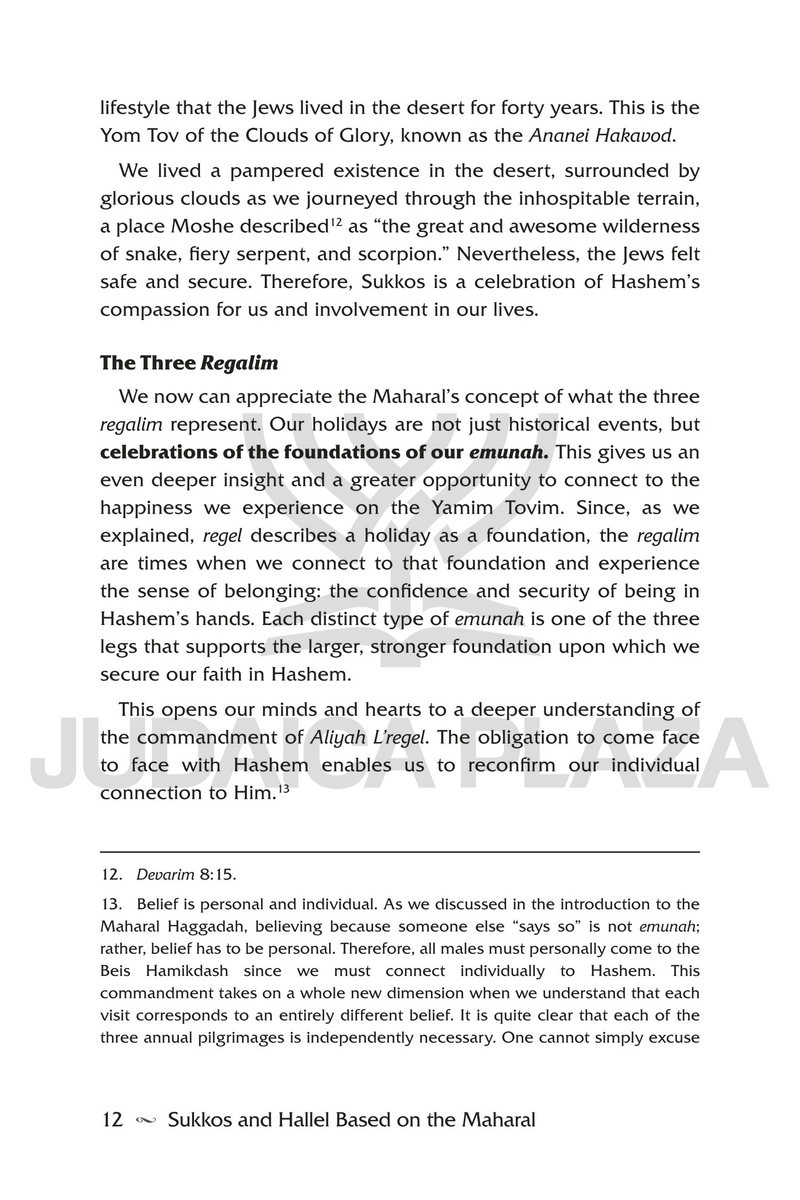 Sukkos and Hallel Based on the Maharal