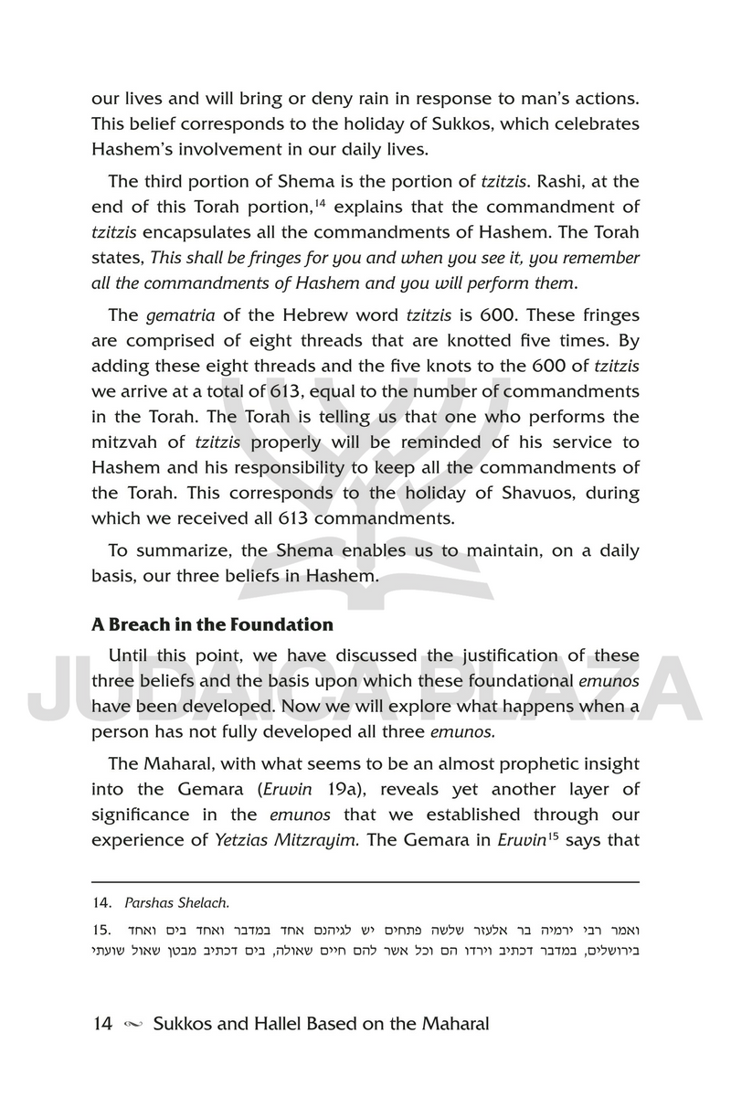 Sukkos and Hallel Based on the Maharal