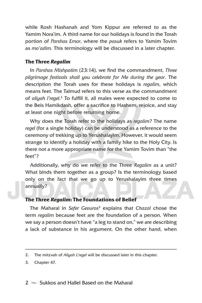 Sukkos and Hallel Based on the Maharal