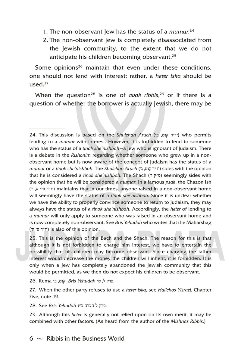 Ribbis in the Business World