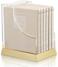 Schottenstein Interlinear Zemiros Shabbos: Faux Leather with Lucite Case (Set of 6)