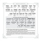 Schottenstein Interlinear Zemiros Shabbos: Faux Leather with Lucite Case (Set of 6)
