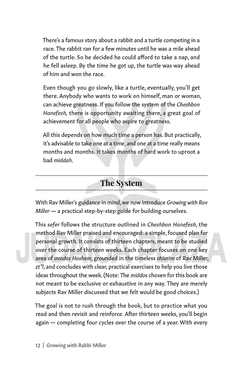 Growing with Rabbi Miller