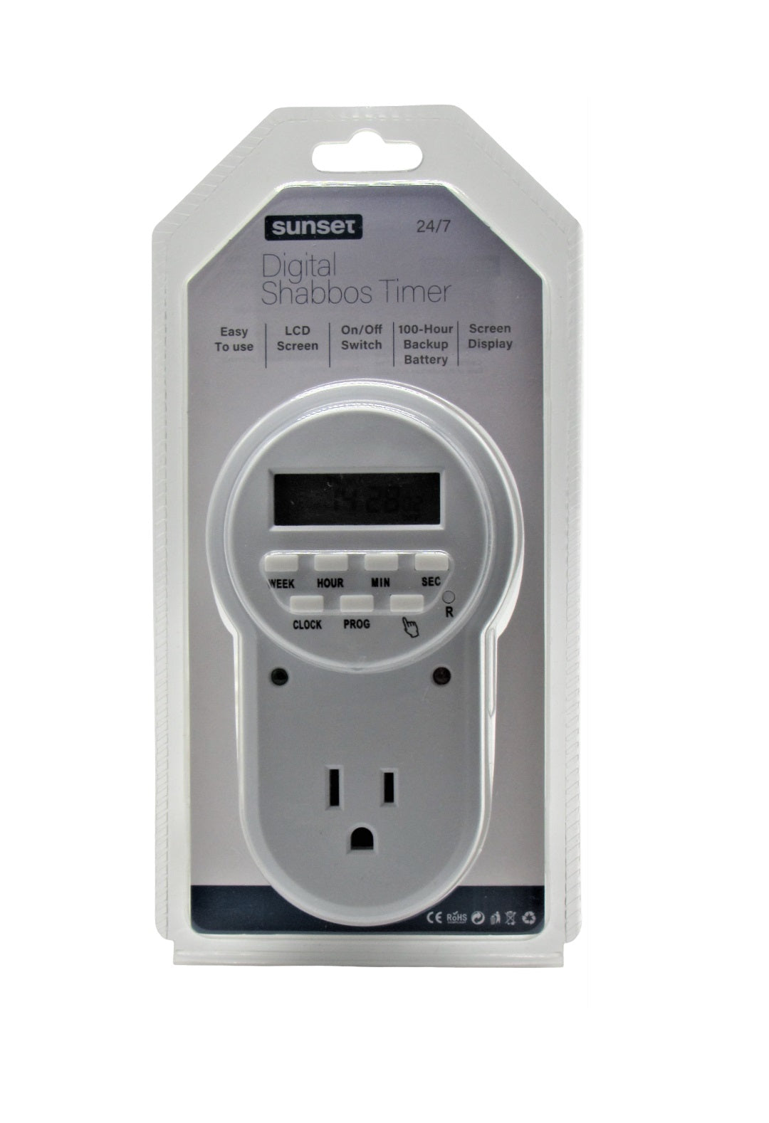 Sunset: Shabbos Timer Digital - 24/7 – Judaica Plaza