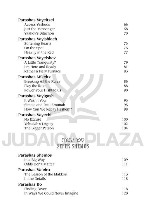 Living Emunah on the Parashah Volume 2